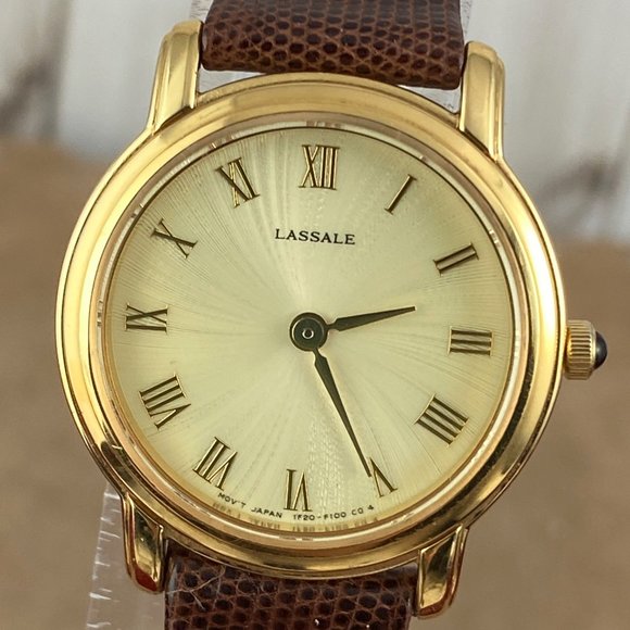 Vintage Elegant but Stylish Ladies Seiko Lassale 18K Gold Plated Watch - Picture 1 of 9